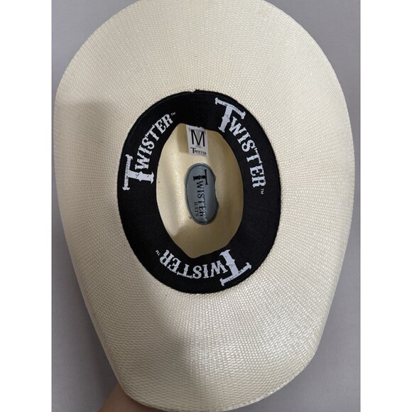 Twister 20x Pre-Shaped Straw Cowboy Hat Size Medium M - Picture 3 of 5